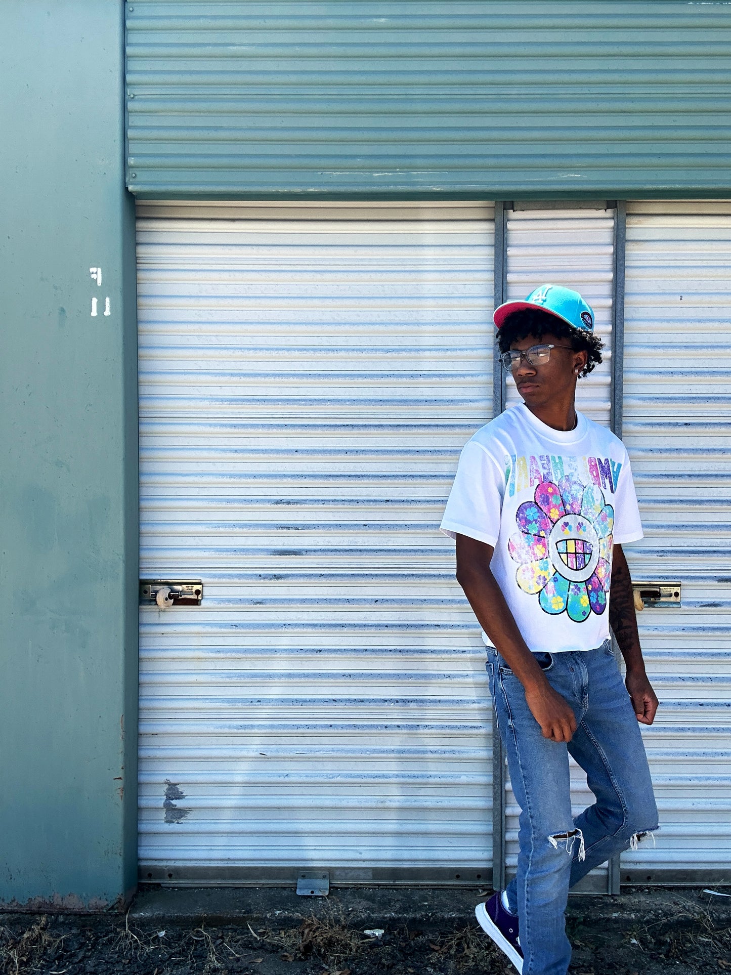 "Shining Hearts" Tee (White)